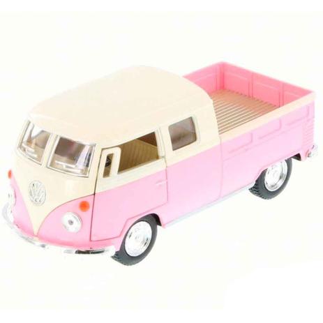 Miniatura 1963 Volkswagen Kombi Pickup Cabine Dupla Escala 1:34 Rosa Pastel - Versare anos dourados Menor preço em Miniatura 1963 Volkswagen Kombi Pickup Cabine Dupla Escala 1:34 Rosa Pastel - Versare anos dourados