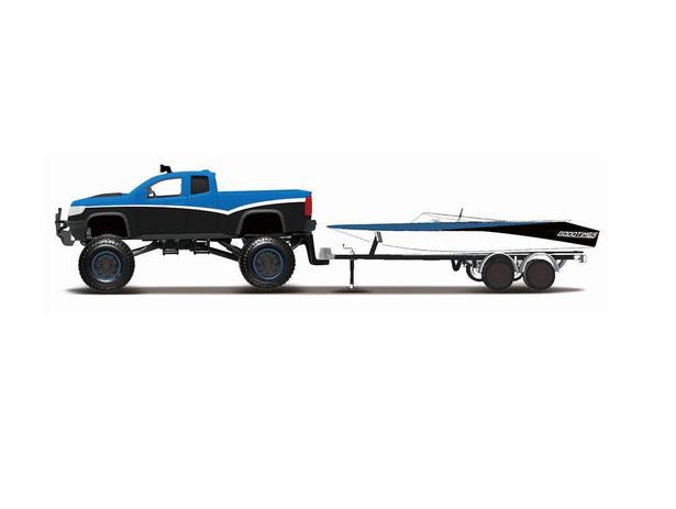 Miniatura 4x4 - Rebels Rugged Adventures - 2017 Chevrolet Colorado ZR2 with boat - Maisto Menor preço em Miniatura 4x4 - Rebels Rugged Adventures - 2017 Chevrolet Colorado ZR2 with boat - Maisto