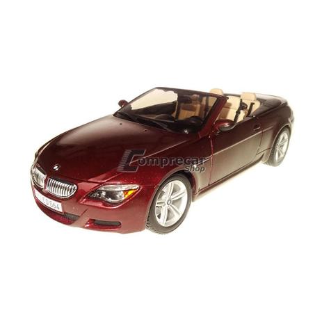 Miniatura Bmw M6 Cabrio Vinho Maisto 1/18 Menor preço em Miniatura Bmw M6 Cabrio Vinho Maisto 1/18