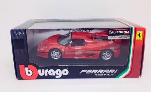 Miniatura Carro Ferrari F50 - Race e Play - Vermelho - 1:24 - Burago - Durango Menor preço em Miniatura Carro Ferrari F50 - Race e Play - Vermelho - 1:24 - Burago - Durango