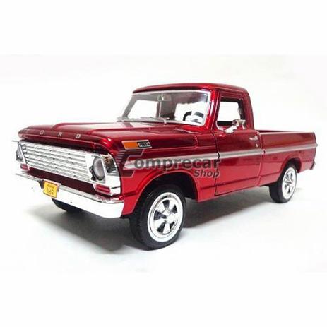 Miniatura Ford F-100 Pick-up 1969 Motormax Vermelho 1/24 Menor preço em Miniatura Ford F-100 Pick-up 1969 Motormax Vermelho 1/24