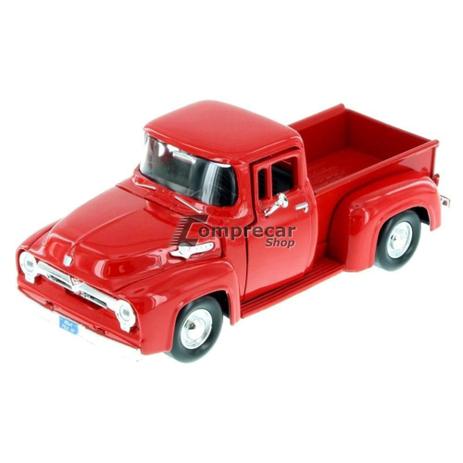 Miniatura Ford F-100 Pickup 1956 Vermelho Motormax 1/24 Menor preço em Miniatura Ford F-100 Pickup 1956 Vermelho Motormax 1/24