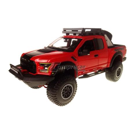 Miniatura Ford F-150 Raptor Off Road Kings 2017 Verm 1/24 - Maisto Menor preço em Miniatura Ford F-150 Raptor Off Road Kings 2017 Verm 1/24 - Maisto