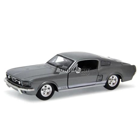 Miniatura Ford Mustang Gt 1967 Cinza Maisto 1/24 Menor preço em Miniatura Ford Mustang Gt 1967 Cinza Maisto 1/24