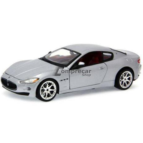 Miniatura Maserati Gran Turismo Prata Bburago 1/24 Menor preço em Miniatura Maserati Gran Turismo Prata Bburago 1/24