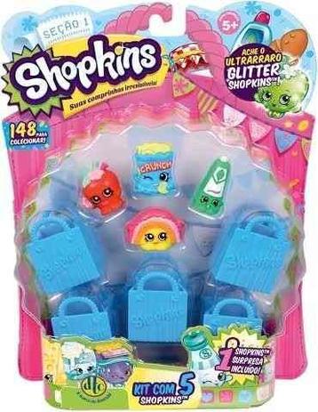 Miniaturas Colecionáveis Shopkins Kit Com 5 Unidades Blister DTC Ref. 3581 Menor preço em Miniaturas Colecionáveis Shopkins Kit Com 5 Unidades Blister DTC Ref. 3581