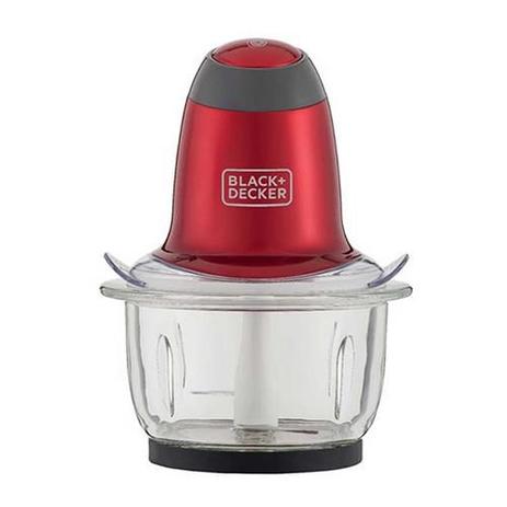 Miniprocessador Black Decker MP200V Vermelho Jarra de Vidro 200W - 220V - Black decker Menor preço em Miniprocessador Black Decker MP200V Vermelho Jarra de Vidro 200W - 220V - Black decker