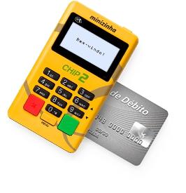Minizinha Chip 2 Maquina Sem aluguel Aceita Débito,Crédito 