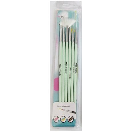 Miss frandy kit pincel p/ unha c/6 ref. pu14-1214 Menor preço em Miss frandy kit pincel p/ unha c/6 ref. pu14-1214