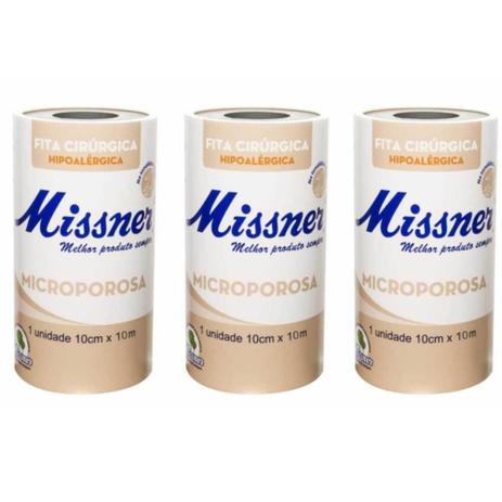 Missner Esparadrapo Micropore Bege 10cmx10m (Kit C/03) Menor preço em Missner Esparadrapo Micropore Bege 10cmx10m (Kit C/03)