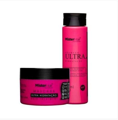 Mister Hair Ultra Hidratação Shampoo 250ml + Máscara 200ml Menor preço em Mister Hair Ultra Hidratação Shampoo 250ml + Máscara 200ml