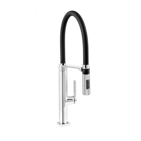Misturador Monocomando para Cozinha DOC Docol Cromado/Preto Menor preço em Misturador Monocomando para Cozinha DOC Docol Cromado/Preto