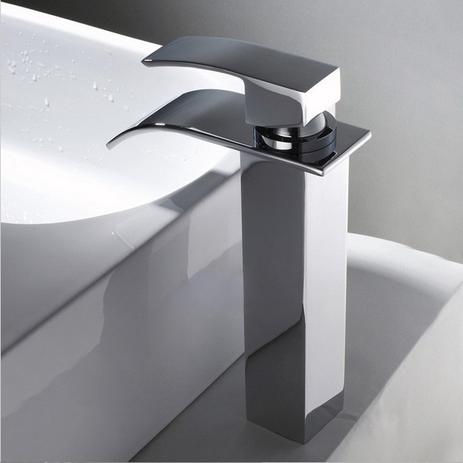Menor preço em Misturador Monocomando Torneira Cascata Banheiro Lavabo Kronos Bica Alta - Máxima Metais - Premierdecor