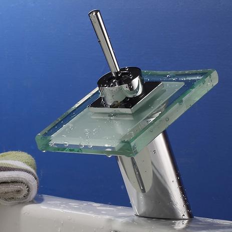 Misturador Monocomando Torneira Cascata Vidro Banheiro Lavabo Bianca - Máxima Metais - Premierdecor Menor preço em Misturador Monocomando Torneira Cascata Vidro Banheiro Lavabo Bianca - Máxima Metais - Premierdecor