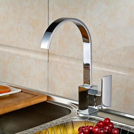 Misturador Monocomando Torneira Cozinha Bica Alta Giratória Crystal - Máxima Metais - Premierdecor Menor preço em Misturador Monocomando Torneira Cozinha Bica Alta Giratória Crystal - Máxima Metais - Premierdecor