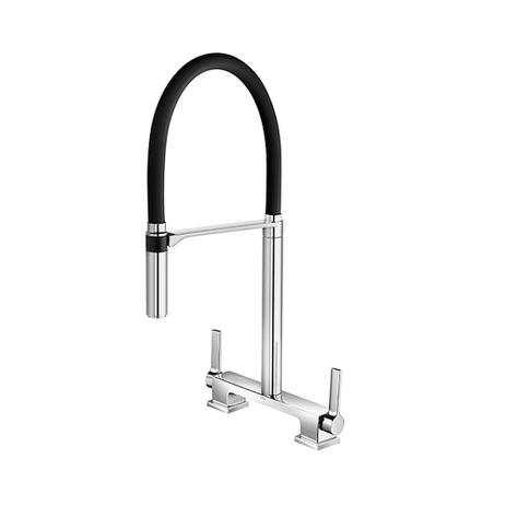 Misturador Para Cozinha Docol de Mesa Bica Alta Cromada/Preta 00738757 Menor preço em Misturador Para Cozinha Docol de Mesa Bica Alta Cromada/Preta 00738757