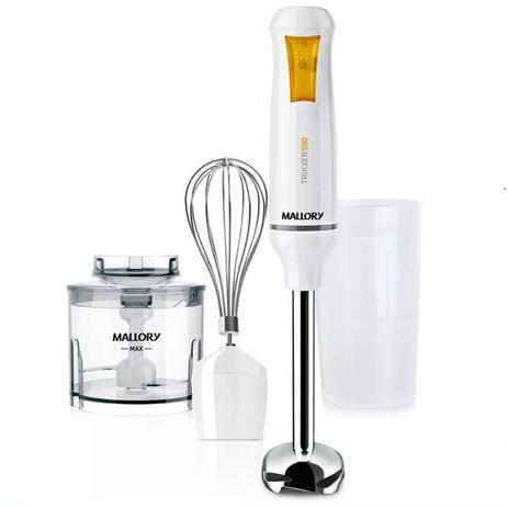 Mixer Mallory Processador Batedor 3 Em 1 Em Inox 500w + Copo Menor preço em Mixer Mallory Processador Batedor 3 Em 1 Em Inox 500w + Copo