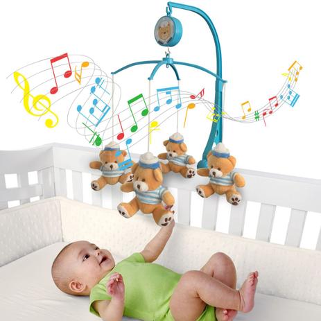Móbile em Pelúcia Giratório Musical De Bebê Marinheiro Urso - Kitstar Menor preço em Móbile em Pelúcia Giratório Musical De Bebê Marinheiro Urso - Kitstar