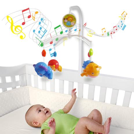 Móbile Giratório Musical De Bebê Para Berço - Safari - Kitstar Menor preço em Móbile Giratório Musical De Bebê Para Berço - Safari - Kitstar