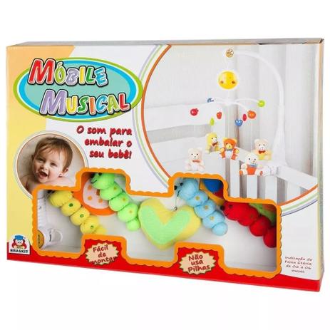 Móbile Musical Giratório Infantil Abelha Berço Bebê Braskit Menor preço em Móbile Musical Giratório Infantil Abelha Berço Bebê Braskit