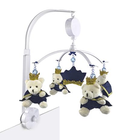 Móbile Musical Ursinho Príncipe Marinho Quarto Bebê Infantil Menino - Potinho de mel Menor preço em Móbile Musical Ursinho Príncipe Marinho Quarto Bebê Infantil Menino - Potinho de mel
