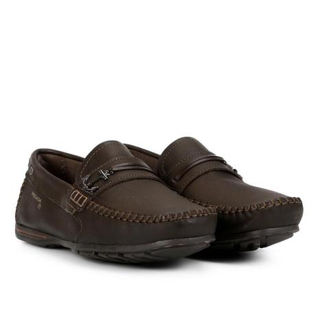 Mocassim Couro Pegada Âncora Masculino Menor preço em Mocassim Couro Pegada Âncora Masculino