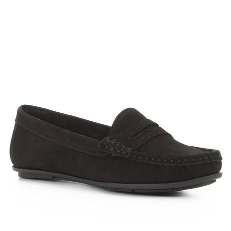 mocassim de couro feminino