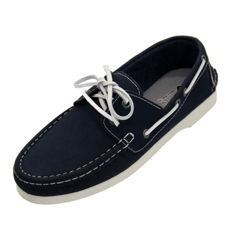 Mocassim Dock Sider Casual Couro Masculino Selten Azul - Mocassim Masculino  - Magazine Luiza