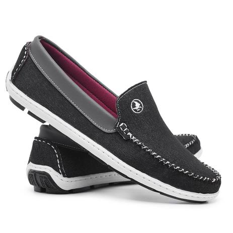 Mocassim 1018Preto- Dockside Masculino Resistente Schiareli / Coturnos  Brasil