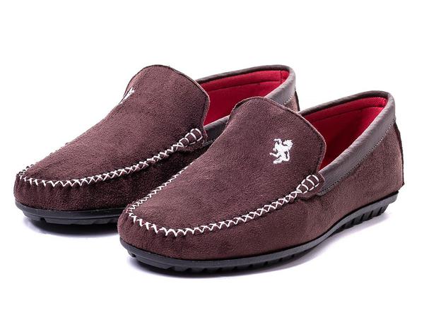 sapato masculino mocassim de camurça