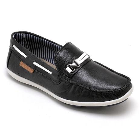 sapato mocassim infantil preto