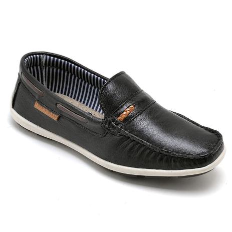 sapato mocassim infantil preto