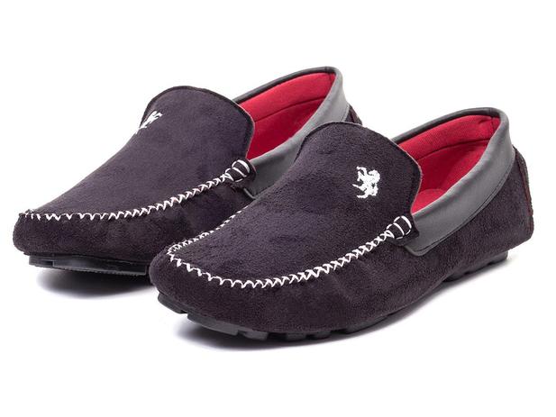 sapato masculino camurça preto