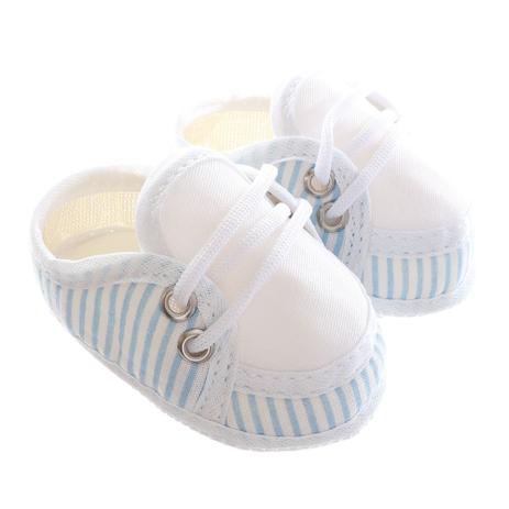 Mocassim Essencial Masculino Baby Gut Listrado Azul Menor preço em Mocassim Essencial Masculino Baby Gut Listrado Azul