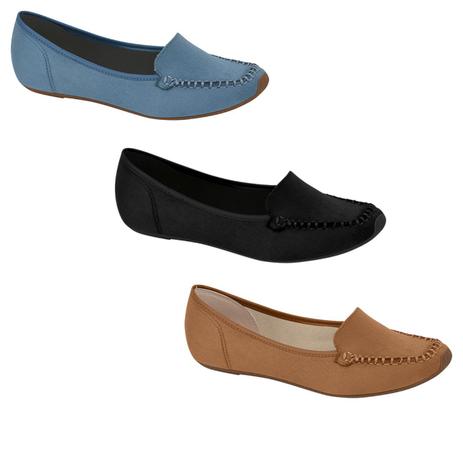 Mocassim Feminina Confortável Moderna Camurça Moleca 5252207 - Mocassim  Feminino - Magazine Luiza