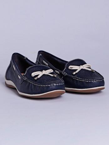 mocassim feminino azul marinho