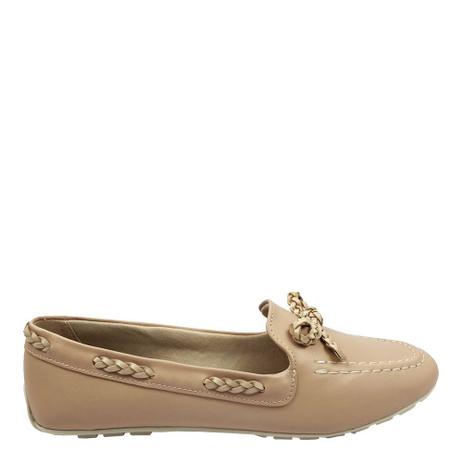 Mocassim Feminino Sua Cia Nude - SuaCia - Mocassim Feminino - Magazine Luiza