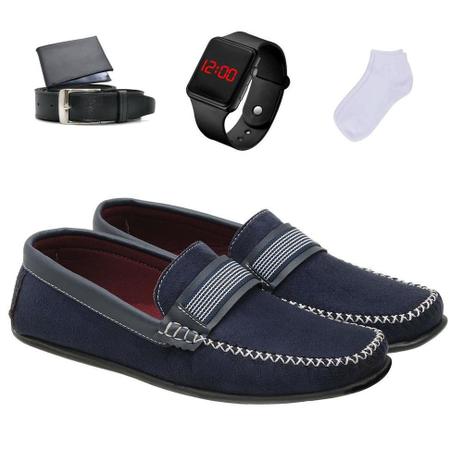 Mocassim Masculino + Cinto + Carteira + Relógio + Meia - Torrenezzi - Mocassim  Masculino - Magazine Luiza