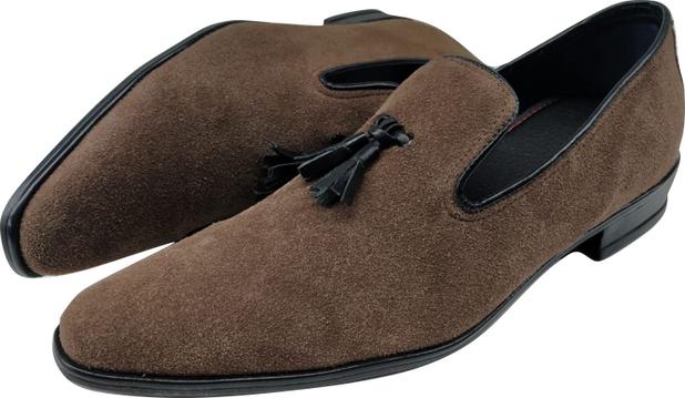 SAPATO MASCULINO MOCASSIM MALMO Camurça Ferrugem | LOUIE