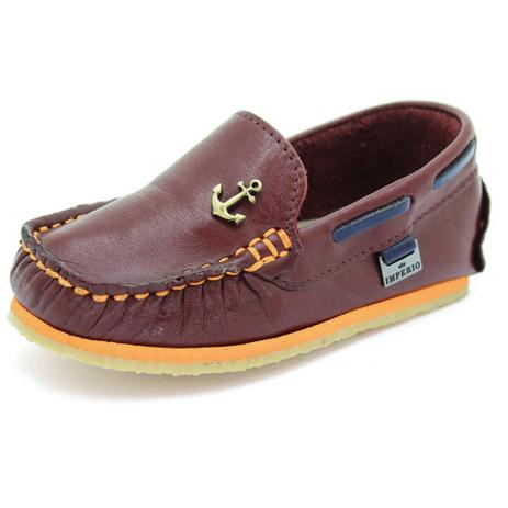 mocassim infantil couro