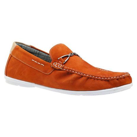 Mocassim Masculino Laranja 571 - Atron Shoes - Mocassim Masculino -  Magazine Luiza
