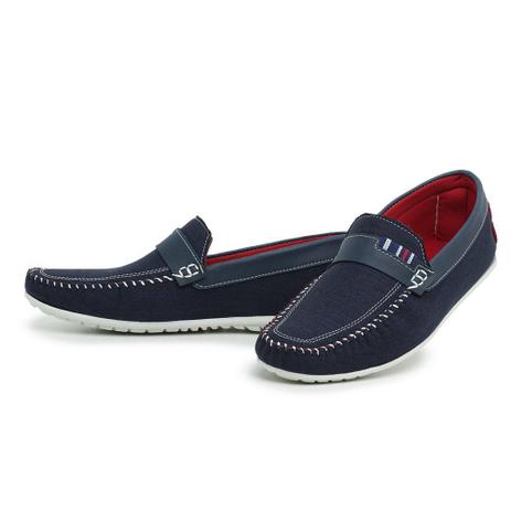 Mocassim Masculino leve Em tecido azul - LUCILENA CALÇADOS - Mocassim  Masculino - Magazine Luiza
