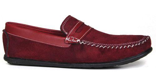 mocassim masculino vermelho