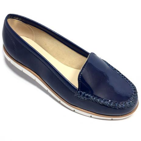 mocassim feminino verniz