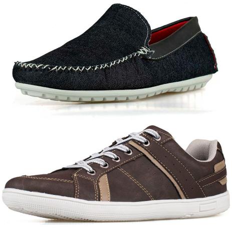 mocassim de cadarço