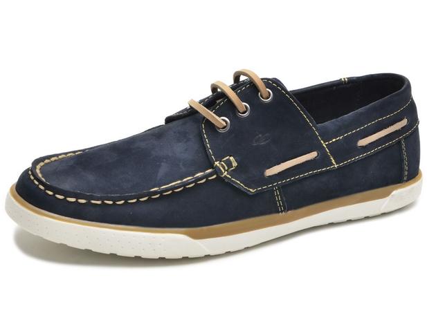 Mocassim sider masculino couro ccg110 marinho - CLA CLE - Mocassim Masculino  - Magazine Luiza