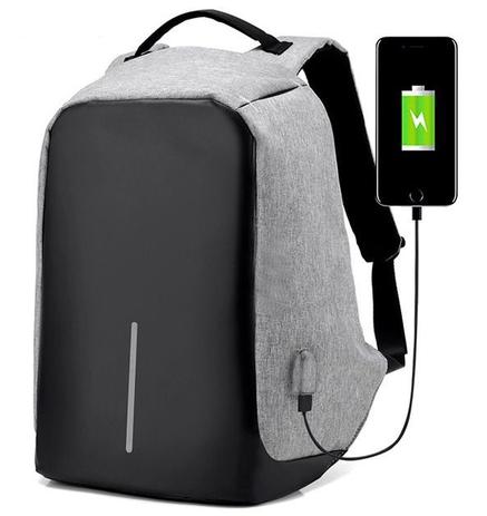 Mochila Anti Furto Notebook Laptop Camera Antifurto USB Cinza - Compre na net Menor preço em Mochila Anti Furto Notebook Laptop Camera Antifurto USB Cinza - Compre na net