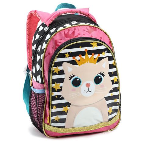 Mochila Bebe Infantil Mini Crianca Periodo Creche Gatinha Costas Escolinha Tam P Seanite Mochilas E Pastas Magazine Luiza