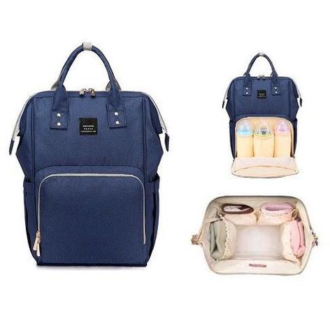 Mochila Bebe Maternidade Termica Multifuncional Reforcada Bolsos Azul Cb Mochila Materninade Magazine Luiza