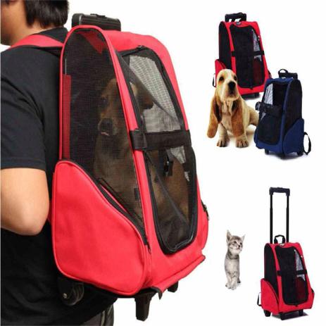 Mochila Bolsa rodas Transporte dog bag Passeio Pets GT399 - Lorben